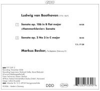 Markus Becker plays Ludwig van Beethoven (1770-1827) - Hammerklaviersonate CD