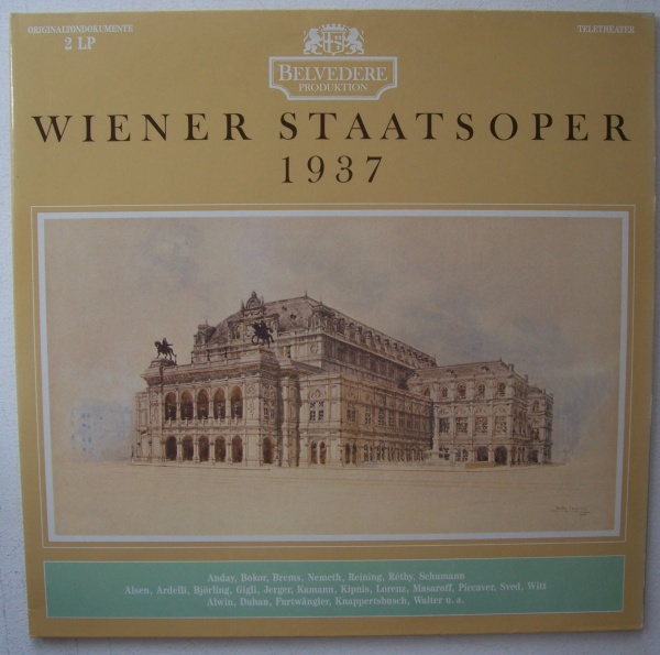 Wiener Staatsoper 1937 2 LPs