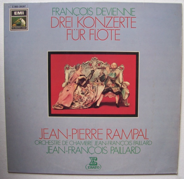 Francois Devienne (1759-1803) - Drei Konzerte für Flöte LP - Jean-Pierre Rampal