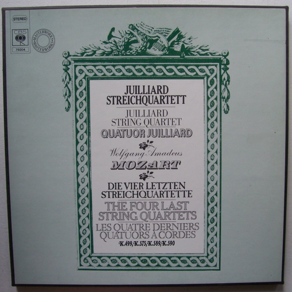 Wolfgang Amadeus Mozart (1756-1791) - Die vier letzten Streichquartette 2 LP-Box - Juilliard String Quartet