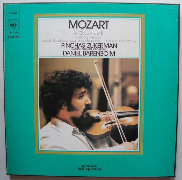Pinchas Zukerman: Wolfgang Amadeus Mozart (1756-1791) - 5 Concerti 3 LP-Box