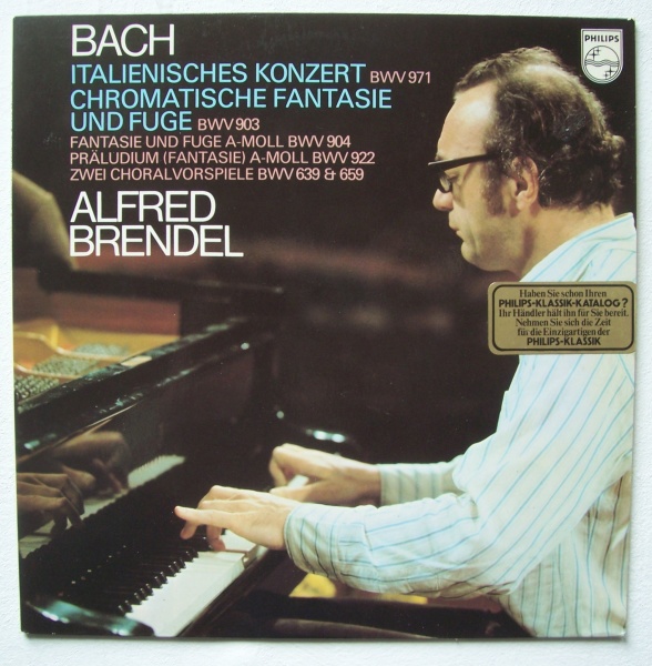 Alfred Brendel: Johann Sebastian Bach (1685-1750) • Italienisches Konzert LP