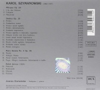 Karol Szymanowski (1882-1937) - Piano Works CD