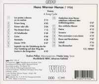 Hans Werner Henze (1926-2012) • Voices CD