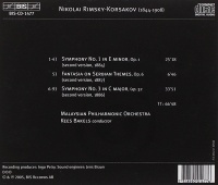 Nikolai Rimsky-Korsakov (1844-1908) - Symphonies No. 1 & No. 3 CD