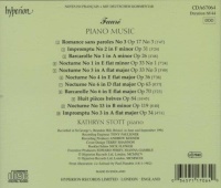 Gabriel Fauré (1845-1924) - Piano Music CD