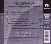 Bach (1685-1750) • Sonatas for Violin and...