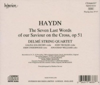 Joseph Haydn (1732-1809) • The Seven Last Words CD • Delmé Quartet