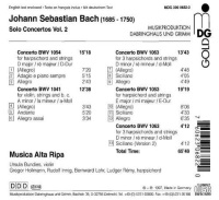 Johann Sebastian Bach (1685-1750) • Solo Concertos...