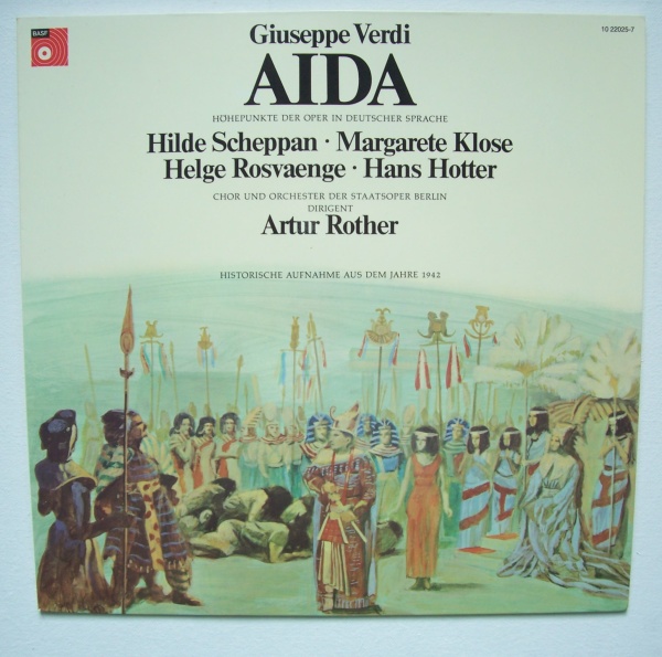 Giuseppe Verdi (1813-1901) • Aida LP • Hilde Scheppan