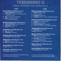 Giuseppe Verdi (1813-1901) • Great Singers Vol. 3 2 CDs