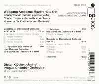 Mozart (1756-1791) • Concertos for Clarinet and Orchestra CD • Dieter Klöcker