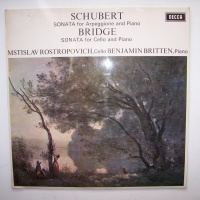 Franz Schubert (1797-1828) • Sonata in A minor LP • Mstislav Rostropovich, Benjamin Britten