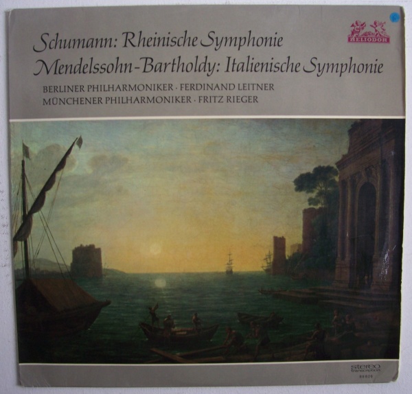 Schumann • Rheinische Symphonie / Mendelssohn-Bartholdy • Italienische Symphonie LP