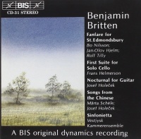 Benjamin Britten (1913-1976) • Chamber Music CD
