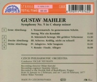 Gustav Mahler (1860-1911) • Symphony No. 5 CD • Vaclav Neumann