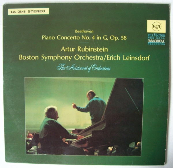 Artur Rubinstein: Ludwig van Beethoven (1770-1827) • Piano Concerto No. 4 LP