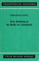 Immanuel Kant • Erste Einleitung in die Kritik der...