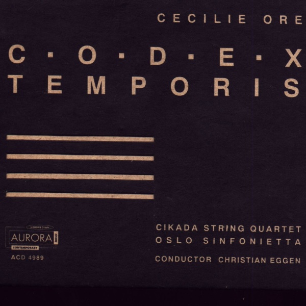 Cecilie Ore • Codex Temporis CD
