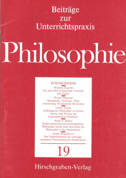 Philosophie: Heft 19 • Postmoderne