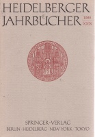 Heidelberger Jahrbücher • 1985
