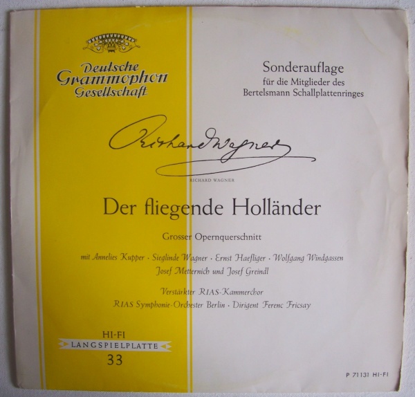 Richard Wagner (1813-1883) • Der Fliegende Holländer LP • Ferenc Fricsay