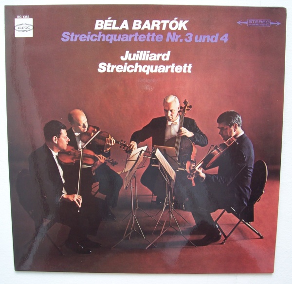 Juilliard Streichquartett: Bela Bartok (1881-1945) • Streichquartette Nr. 3 und 4 LP