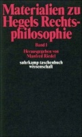 Materialien zu Hegels Rechtsphilosophie • Band 1