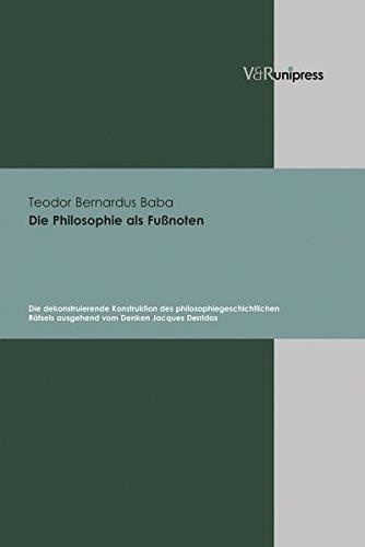 Teodor Bernardus Baba • Die Philosophie als Fußnoten
