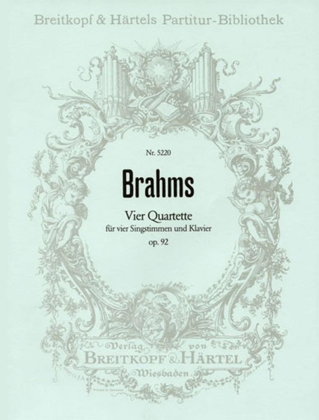 Johannes Brahms (1833-1897) • Vier Quartette