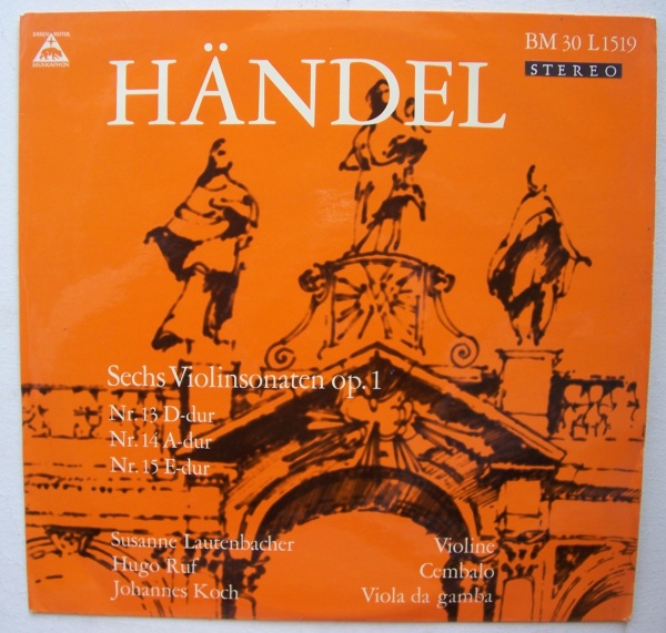Händel (1685-1759) • Violinsonaten op. 1 Nr. 13, 14, 15 LP • Susanne Lautenbacher