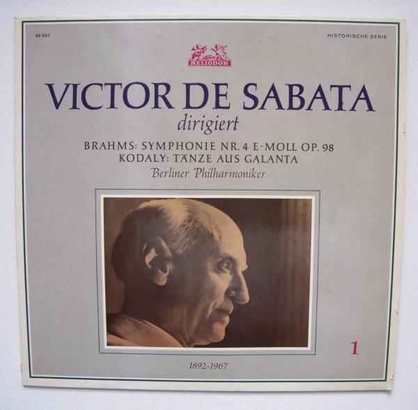 Victor de Sabata dirigiert Brahms (1833-1897) • Symphonie Nr. 4 E-Moll op. 98 LP
