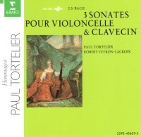 Bach (1685-1750) • 3 Sonates pour Violoncelle &...
