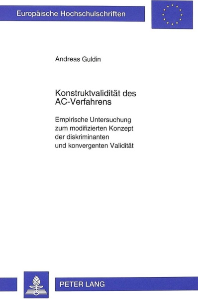 Andreas Guldin • Konstruktvalidität des AC-Verfahrens