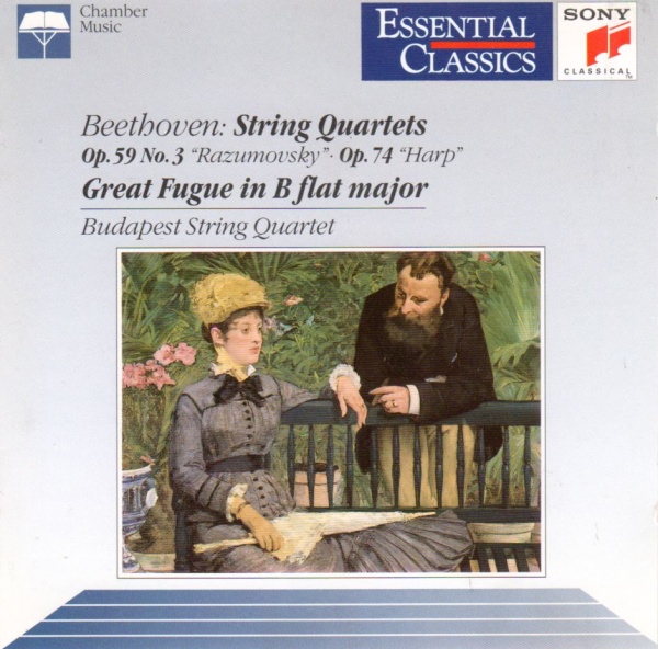 Ludwig van Beethoven (1770-1827) - String Quartets op. 59 No. 3 & op. 74 CD - Budapest String Quartet