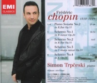 Simon Trpceski: Frédéric Chopin (1810-1849) • Sonata No. 2 & 4 Scherzos CD