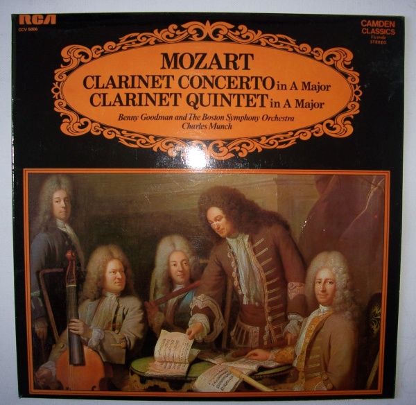 Wolfgang Amadeus Mozart (1756-1791) • Clarinet Concerto LP • Benny Goodman