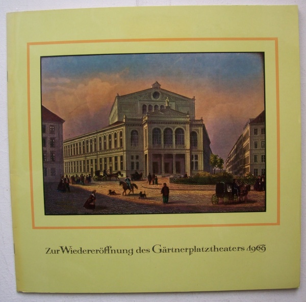 Zur Wiedereröffnung des Gärtnerplatztheaters 1969 LP
