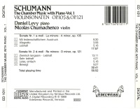 Robert Schumann (1810-1856) • The Chamber Music with Piano Vol. 1 CD