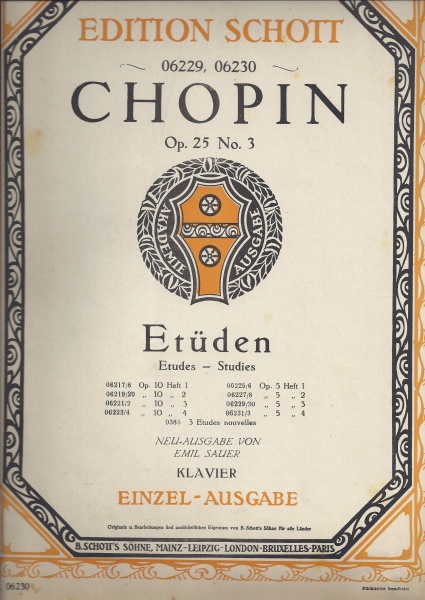 Frédéric Chopin (1810-1849) • Etüden op. 25 No. 7-9