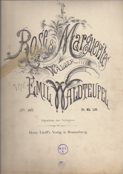 Émile Waldteufel (1837-1915) • Rose & Marguerites