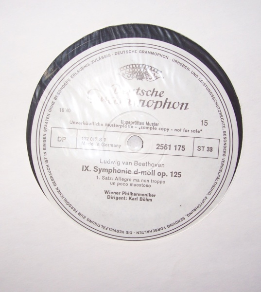 Ludwig van Beethoven (1770-1827) • IX. Symphonie d-moll op. 125, Sätze 1-3 LP
