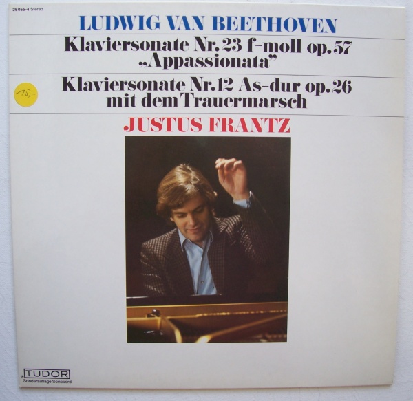 Justus Frantz: Beethoven (1770-1827) • Klaviersonate Nr. 23 Appassionata LP
