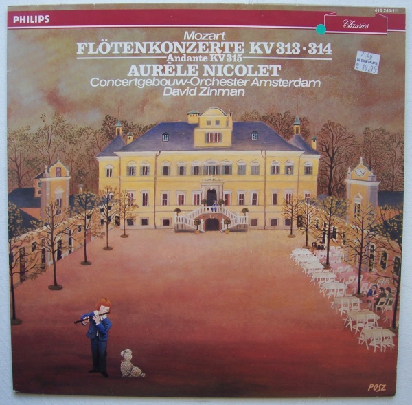 Mozart (1756-1791) • Flötenkonzerte KV 313, 314 LP • Aurèle Nicolet
