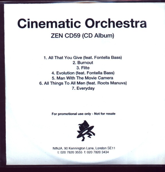 Cinematic Orchestra • Everyday CD