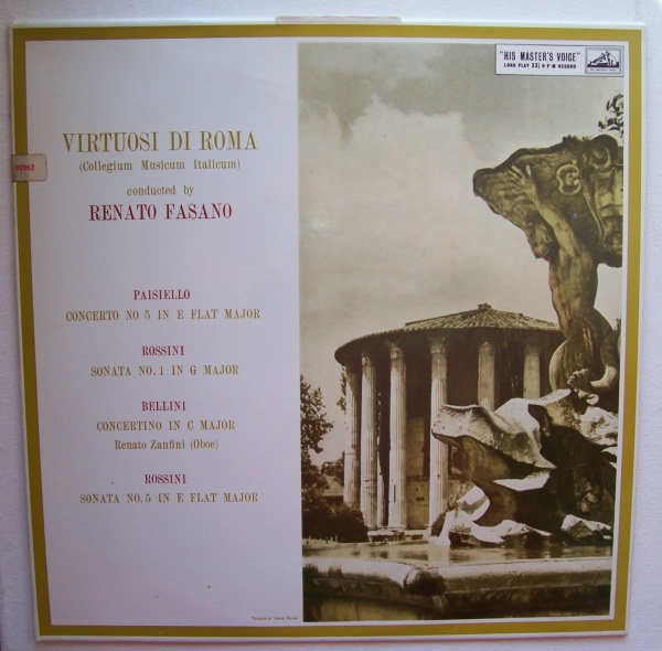Virtuosi di Roma • Paisiello, Rossini, Bellini LP