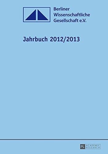 Jahrbuch der Berliner Wissenschaftlichen Gesellschaft e.V. • 2012/2013