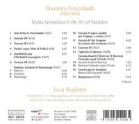 Girolamo Frescobaldi (1583-1643) • Stylus fantasticus & the Art of Variation CD