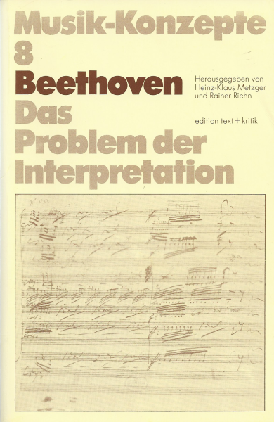Musik-Konzepte 8 • Beethoven: Das Problem der Interpretation
