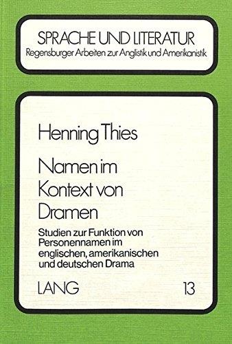 Henning Thies • Namen im Kontext von Dramen